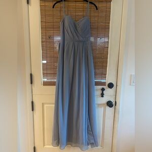 Azazie Gown in Dusty Blue
